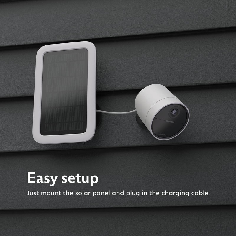 SimpliSafe Solar Panel for Outdoor Security Camera,White