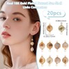Beebeecraft 1 Box 20Pcs Seashell Connector Charm 18K Gold Plated