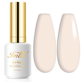 Imtiti Gel Nail Polish, Nude Beige Gel Polish, 0.5 Fl Oz