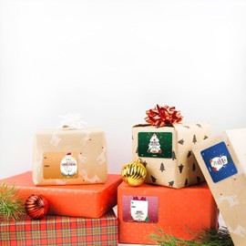 Xmas Stickers Tags,Christmas Labels,Gift Tags,Christmas Stickers,Christmas Tags,Christmas Decorations,Christmas Labels Stickers Name Tags Fit for Presents Labels in Boxes, Bags, Envelopes