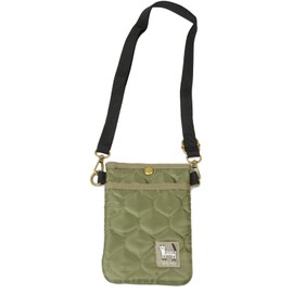 Prince Collection Tartine Quilted Smartphone Shoulder Khaki [38156] Naomi Tosaki TARTINE Cat Cat Cat