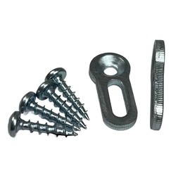 Izzy Skirt Washer/Adjustable Washer/Table Connector/Drawer Front Connector/All Hardware Include Pack of 2 by E.H.C.