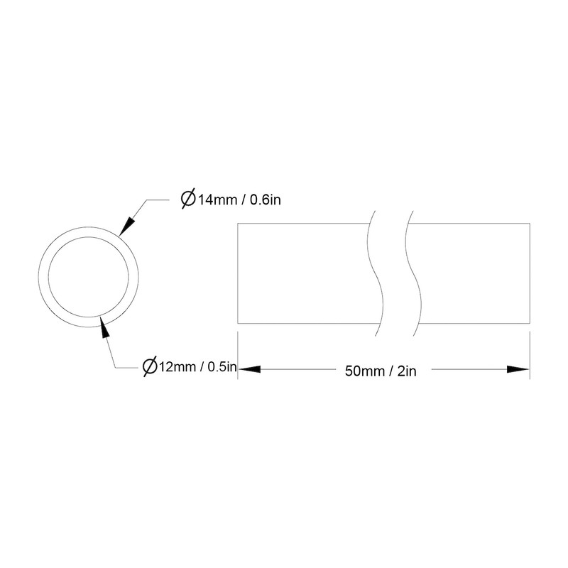 Aluminium pipe, metal pipe, 10 pieces, aluminium pipe, round pipe,