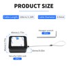 Focmkeas 2 Pcs Retractable Remote Control Cable Tether Lock Remote