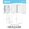 Sticker Notebook, Transparent, M5 Size, Mini Binder (20 Refill Sheets,