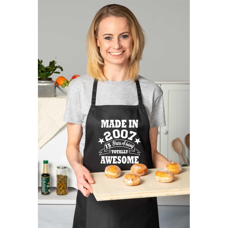 Print4U 18th Birthday Made In 2007 BBQ Cooking Funny Novelty