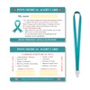 Postural Orthostatic Tachycardia Syndrome (POTS) Medical Alert Card with Lanyard