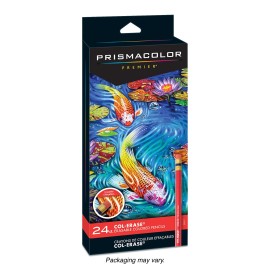Prismacolor Col Erase 24 Count Erasable Colored Pencils Multicolor Set