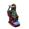 8.25" Medium Rasta Jamaican Man Holding Bowl Polyresin Ashtray Decoration