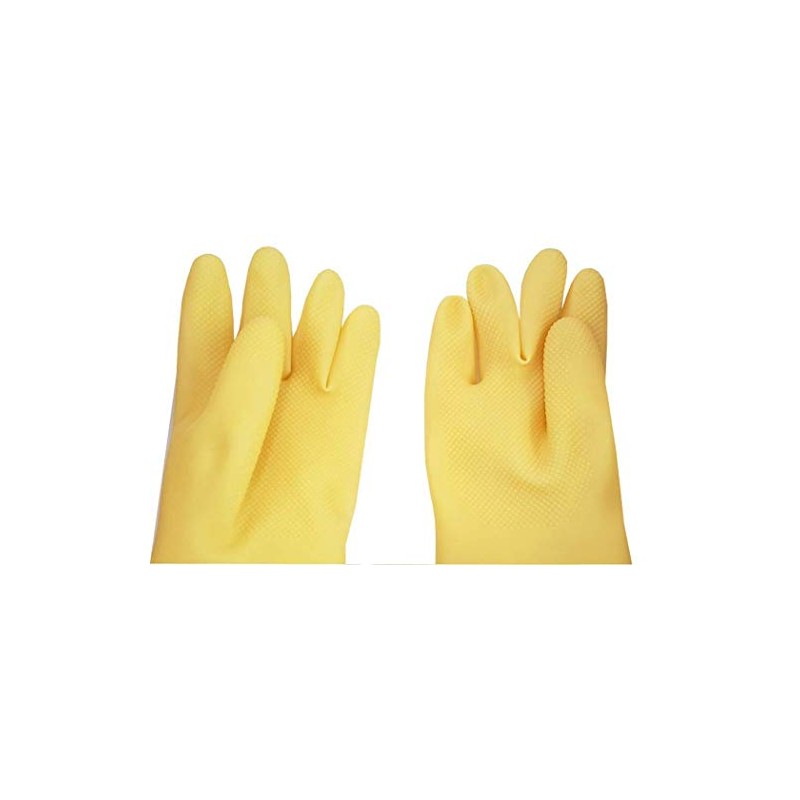SUNRISE Carnation Latex Glove for Dish washing/Cleaning/Multi Purposes #500 (10)