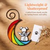 Elovara Acrylic Dog Memorial Suncatcher Window Hanging, Pet Loss Gifts