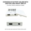 DIVATLA USB Battery Pack for Led Lights - 4 AA