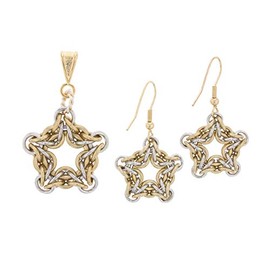 Weave Got Maille Star Pendant & Earring Kit (Morning)