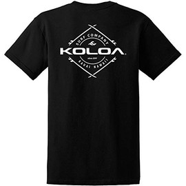 Koloa Surf Company Diamond Boards Logo Heavyweight Cotton T-Shirt, Black, Medium