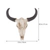 IMIKEYA Bull Head Skull Wall Hanging Art Southwestern Cow Steer