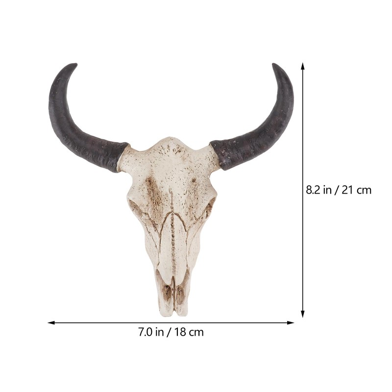 IMIKEYA Bull Head Skull Wall Hanging Art Southwestern Cow Steer