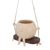 Swing Face Planter Pot, Cute Head Flower Pots, Creative Design,