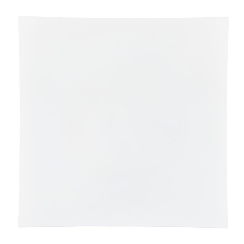 Bluesky Elegant & Chic Chargers Square Flat White - 13"