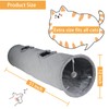 Terunat Cat Tunnel for Indoor Cats, 51×12 inch Foldable Big