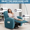 ZNSAYOTX 2025 Velvet Oversized Recliner Cover 3-Piece, Luxury Plush Recliner
