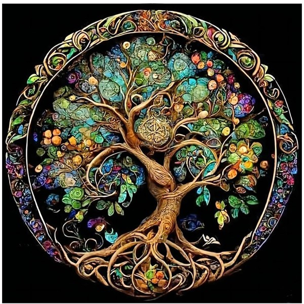 Tree of Life Paint by Numbers for Adults Beginners Tree