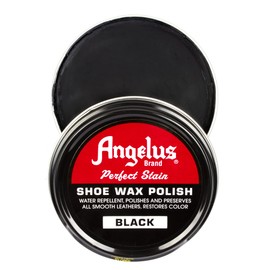 Angelus Perfect Stain Shoe Wax Polish, Professional Shoe Polish For Leather Shoes & Boots, 3 fl oz, Black
