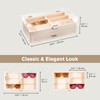 ProCase 12 Slots Acrylic Clear Top Sunglass Organizer, 2 Layers