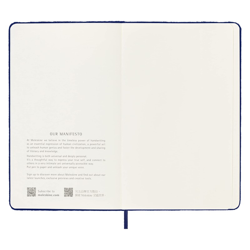 Moleskine Lined Notebook, Limited Edition Velvet Collection, Velvet Hard Cover
