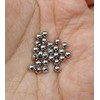 Besyvvin 30pcs Piercing Balls 16G Stainless Steel 3mm Silver Replacement