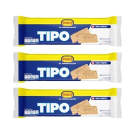 Pozuelo Tipo Cookies | Less Calories & Sodium | Classic Snack | 9.65 Oz (Pack of 3)