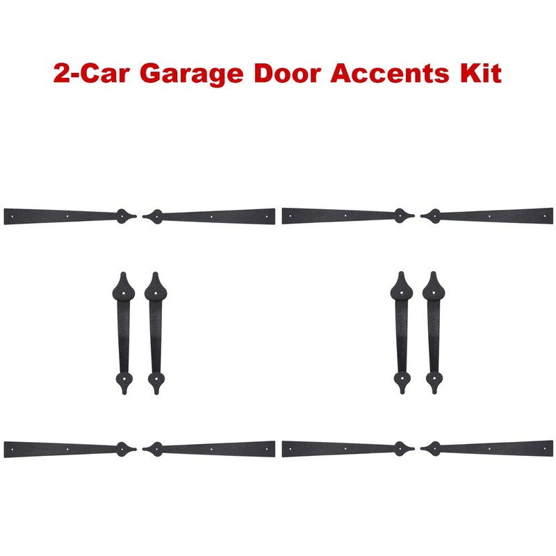 WINSOON Decorative Metal Garage Door Hardware - Screw-in Carriage House