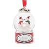 THINGS REMEMBERED Engraved Mini Polar Bears Kissing Snow Globe Ornament
