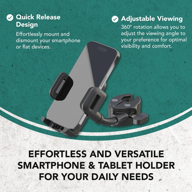K&M Konig & Meyer Smartphone Holder | Black Phone Holder