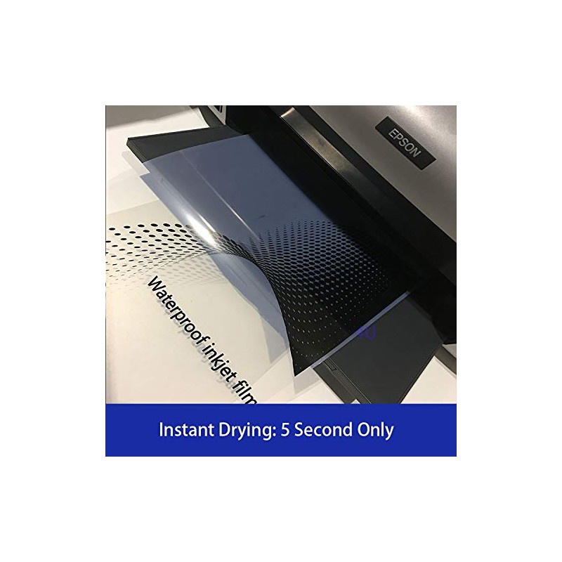 Waterproof Inkjet Transparency Film for Silk Screen Printing 13"x100ft. Roll