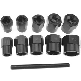 11pcs 3/8 Inch Drive Socket 9-19mm Damaged Nut Stud Extractor Bolt Remover Locking