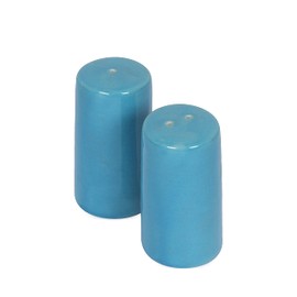 Salt and Pepper Shakers set Farmhouse Kitchen Decor Ceramic Salt Shaker - Wedding Registry Ideas Gifts Salt and Pepper Set Holder Table Décor,Modern Table Ceramic Shakers - Sky Blue