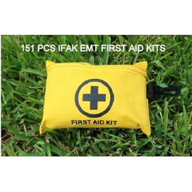 Galaxy 251 Pcs First Aid Kits for Survival Emergency Trauma Military Combat Tactical Medical Hunting Camping Hiking IFAK EMT Bag (__151 Pcs Mini First Aid Kits)