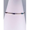 BIZZARRO Pulsera De Plata Dorada Con Zirconias Y Piedras De