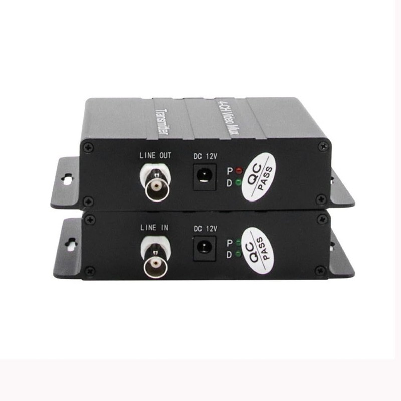 4 Channel Analog Video Multiplexer HD Video Over Coax for