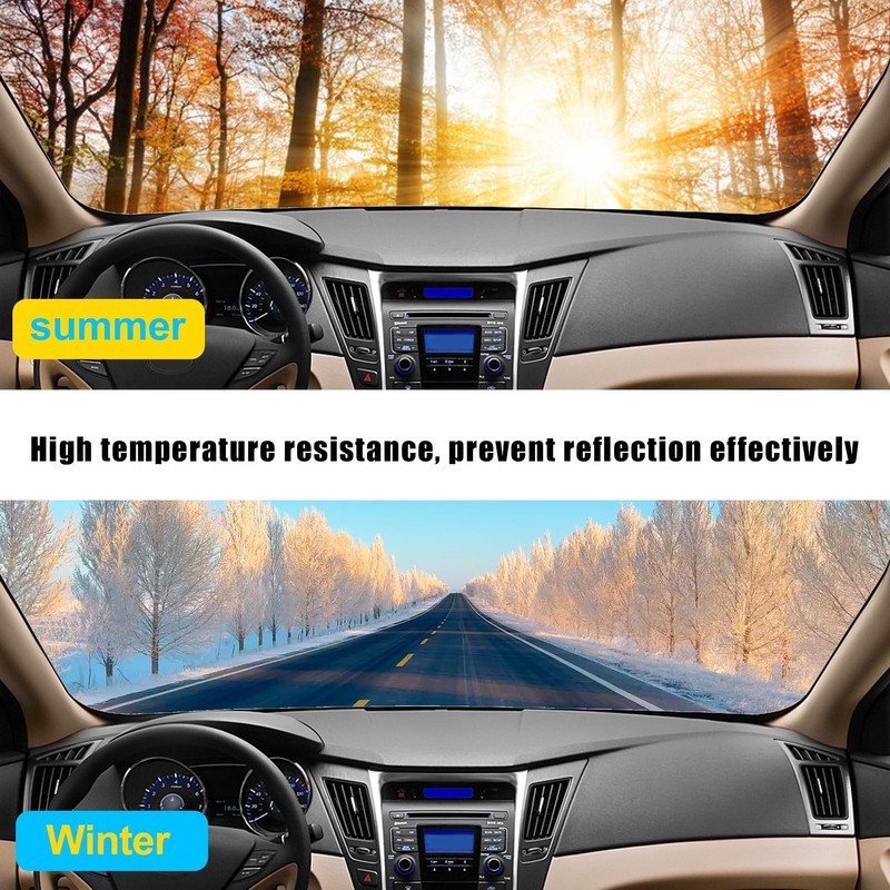 GXARTS Car Dashboard Dash Covers Leather Pretector Cover Mat for