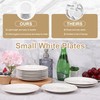 12 Pcs Porcelain Dessert Plates, 8 In Small Appetizer Plates,