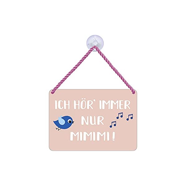 Blechwaren Fabrik Braunschweig Kulthänger Tin Sign with German Text "Ich