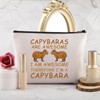 PLITI Capybara Gifts for Capybara Lovers Makeup Bag Capybaras are