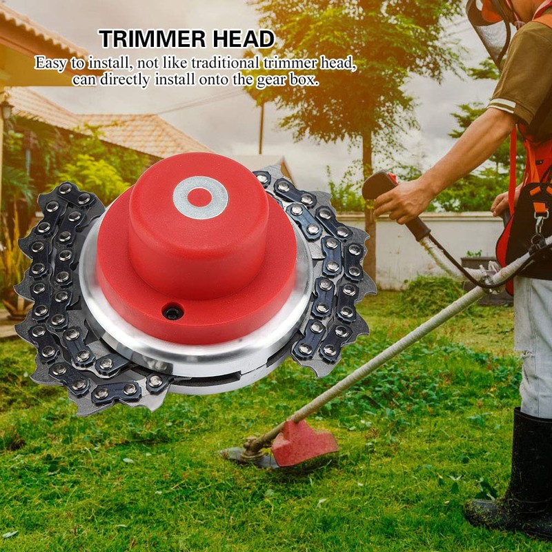 Multifunctional Spiral Chain Trimmer Head Replacement Head Garden Lawn Mower