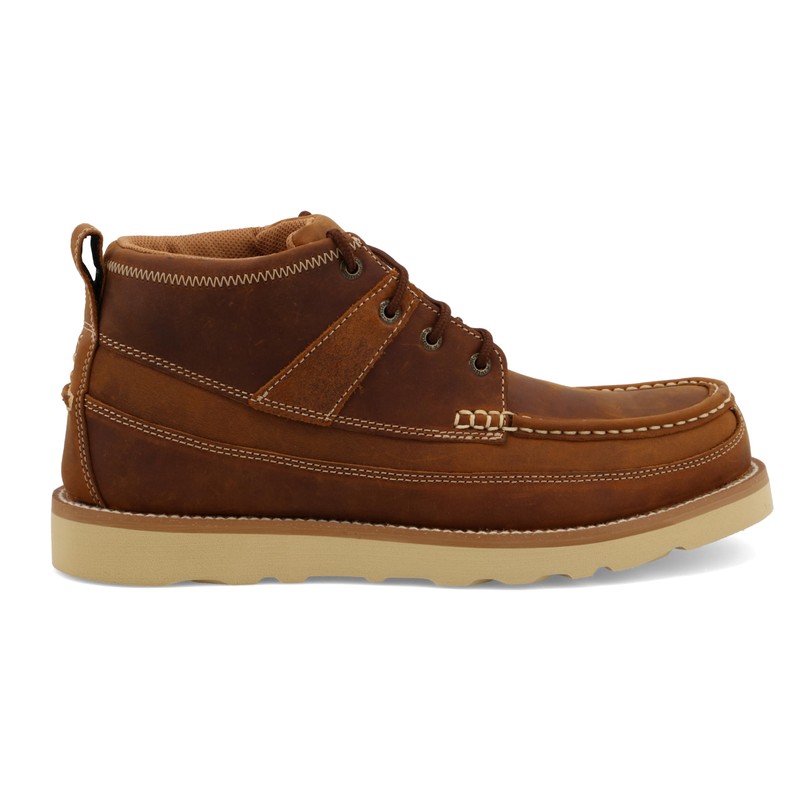 Twisted X Men's 4" Work Wedge Sole Boot, Round Toe