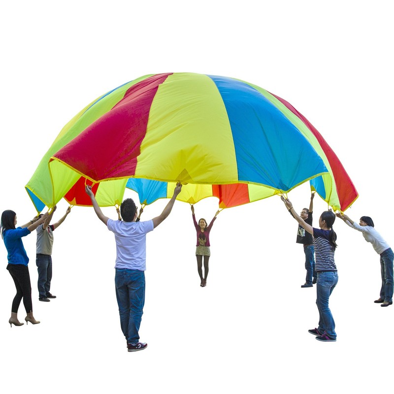 Sonyabecca Parachute, Play Parachute 10ft 12ft 16ft with 12 Handles