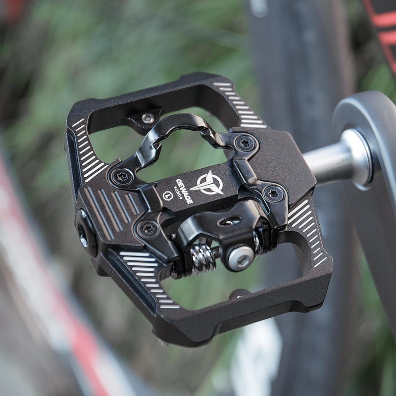 GEWAGE Bicycle Pedals Binding Pedals Flat 3 Bearings Non-Slip Aluminum