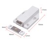 Anhoer 2Pcs Magnetic Push to Open Door Catches White Push