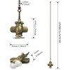 OMYZERO 12 inch Ceiling Fan Pull Chain Airplane Charm Pendant