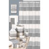 Popular Bath 865806 MODERN LINE, Shower Curtain, GREY